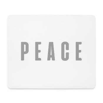 PEACE - Tapis de souris (format paysage) - blanc - Devant