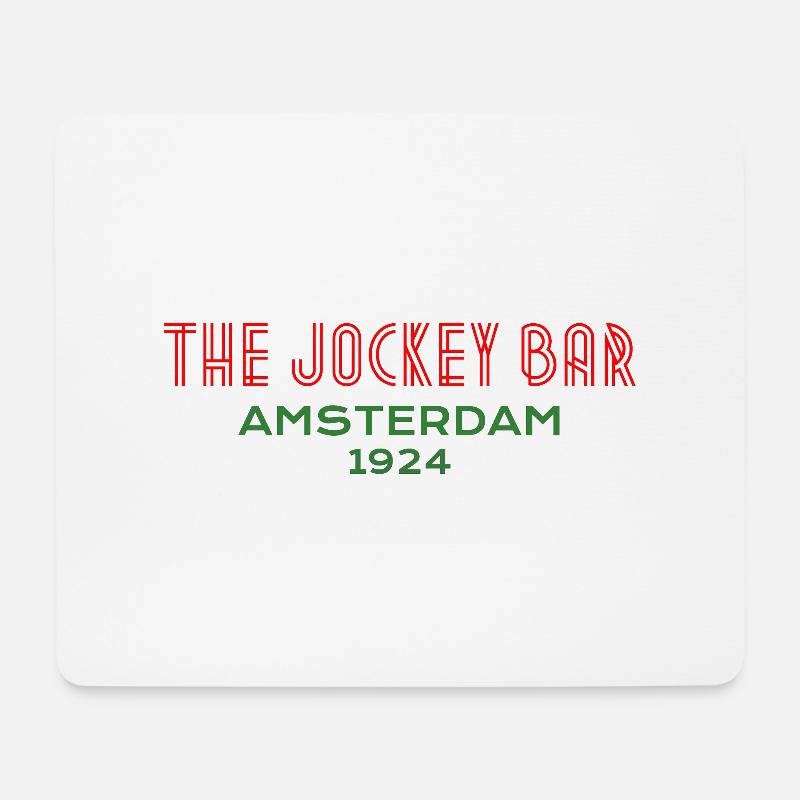 The Jockey Bar, Amsterdam - Mousepad (Querformat) - Weiß