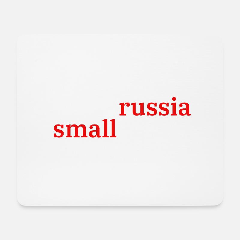 make russia small again - Mousepad (Querformat) - Weiß