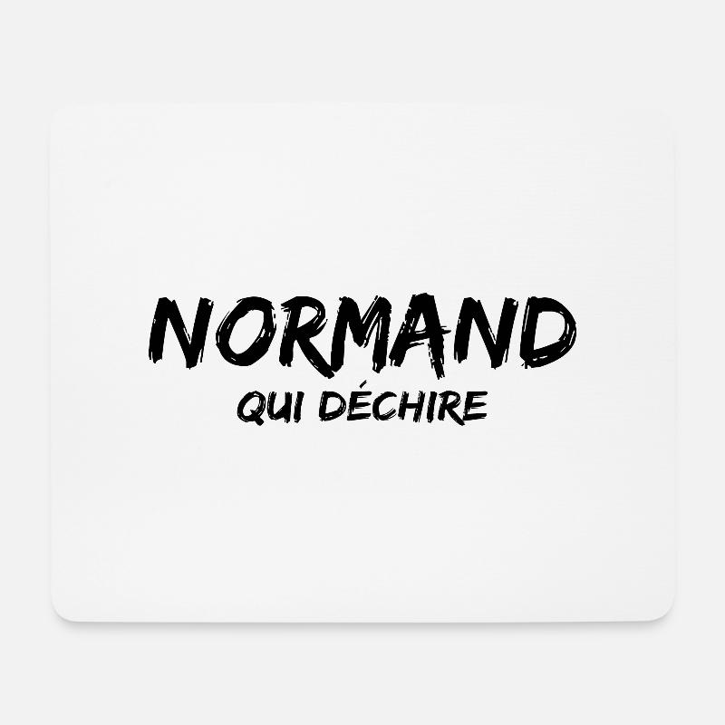 Normand humour - Tapis de souris (format paysage) - blanc