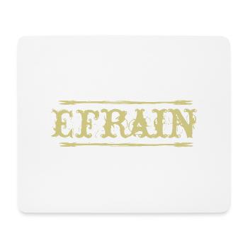 Efrain Golden Text Name Name Badge - Mouse Pad (horizontal) - white - Front