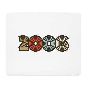2006 rétro vintage - Tapis de souris (format paysage) - blanc - Devant