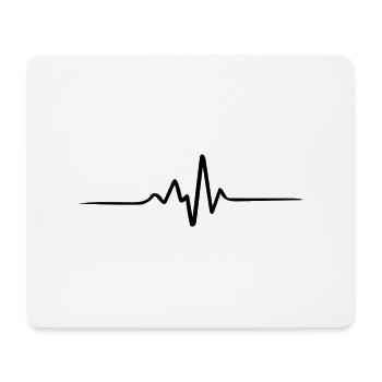 heartbeat - Mouse Pad (horizontal) - white - Front