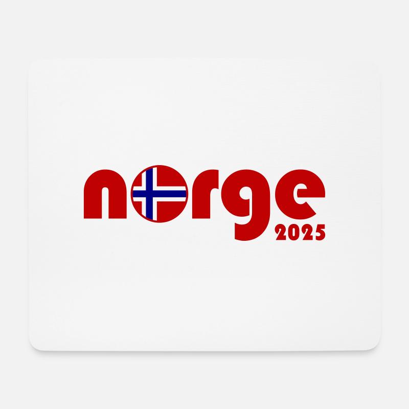 Norge 2025 Norwegen - Mousepad (Querformat) - Weiß