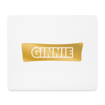 Vorname Ginnie - Mousepad (Querformat) - Weiß - Vorne