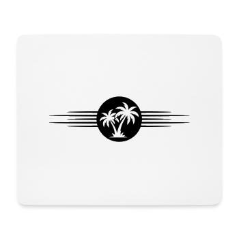 Palm Tree Symbol Island - Mouse Pad (horizontal) - white - Front