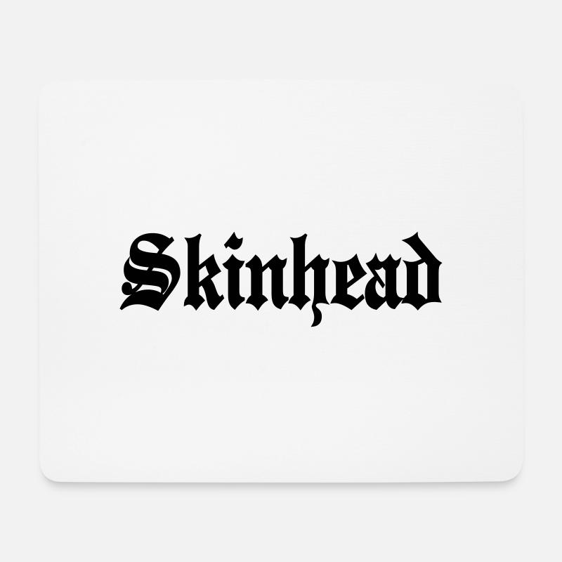 Working Class Skinhead Oi! Antiracist Bootboys My - Mousepad (Querformat) - Weiß