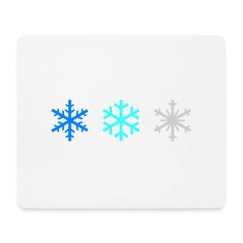 SNOWFLAKES - Mouse Pad (horizontal) - white - Front