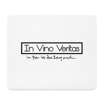 in vino veritas - Mouse Pad (horizontal) - white - Front