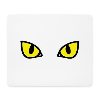 Cat's eyes - Mousepad (Querformat) - Weiß - Vorne