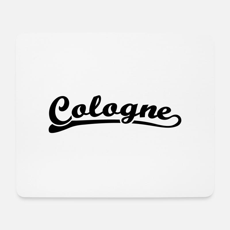 Cologne Schrift Retro - Mousepad (Querformat) - Weiß