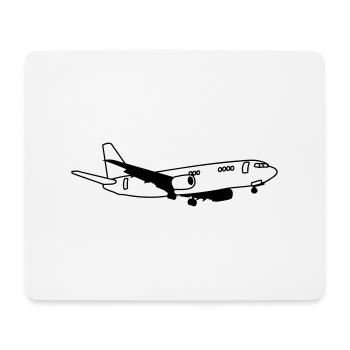 avion - Tapis de souris (format paysage) - blanc - Devant