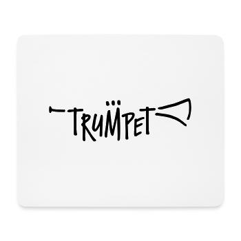 Trumpet - Mouse Pad (horizontal) - white - Front
