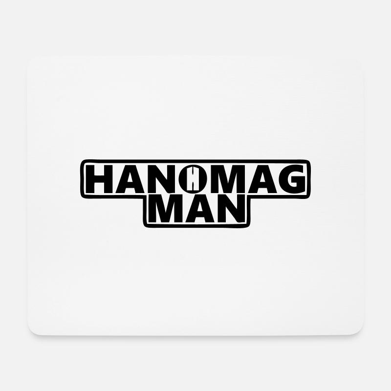 Hanomag Man - Mousepad (Querformat) - Weiß