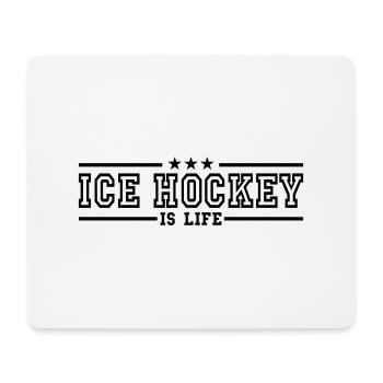 ice hockey is life deluxe - Tapis de souris (format paysage) - blanc - Devant