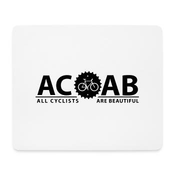 ACAB ALL CYCLISTS - Mousepad (Querformat) - Weiß - Vorne