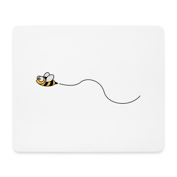 biene_3c - Tapis de souris (format paysage) - blanc - Devant