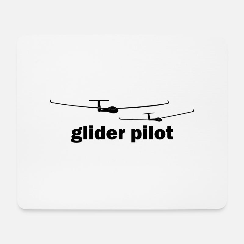 glider pilot - Mousepad (Querformat) - Weiß