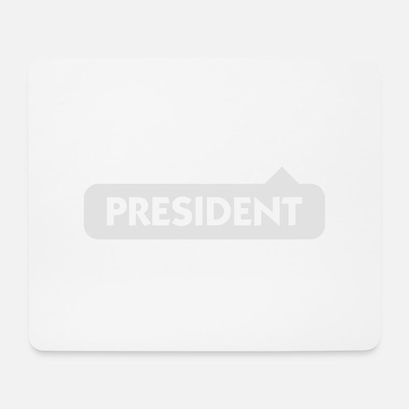 Präsident - Mousepad (Querformat) - Weiß