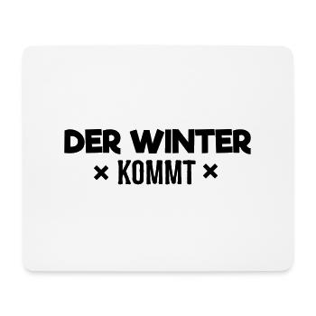 Der Winter kommt - Mousepad (Querformat) - Weiß - Vorne