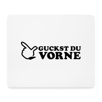 Guckst Du vorne / hinten - Überraschung 1c - Mousepad (Querformat) - Weiß - Vorne