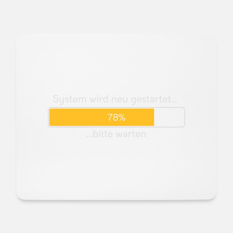 System Neustart - Mousepad (Querformat) - Weiß