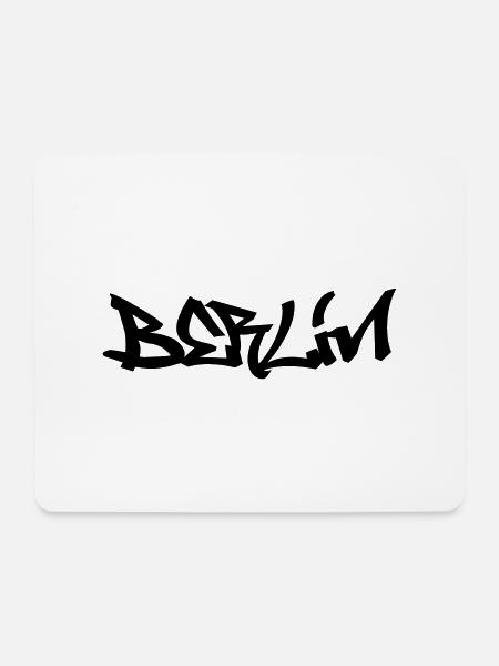 Berlin Graffiti - Mouse Pad (horizontal) - white
