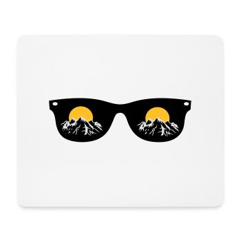 Berge - Mousepad (Querformat) - Weiß - Vorne