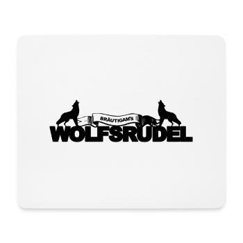 Bräutigam Wolfsrudel Junggesellenabschied Geschenk - Mousepad (Querformat) - Weiß - Vorne