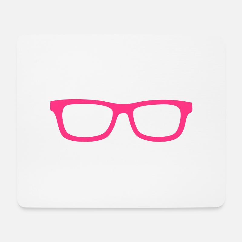 nerdbrille - Mouse Pad (horizontal) - white