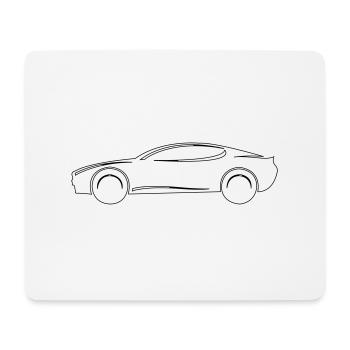 Auto - Mousepad (Querformat) - Weiß - Vorne