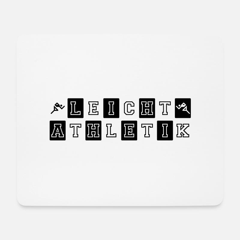 Leichtathletik Kacheln - Mousepad (Querformat) - Weiß