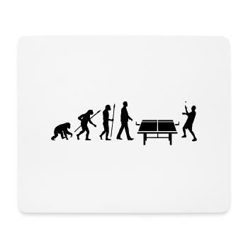 evolution_table_tennis_072012_b_1c - Mouse Pad (horizontal) - white - Front