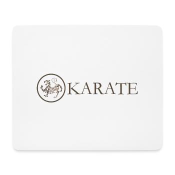 karate karate logo - Mouse Pad (horizontal) - white - Front