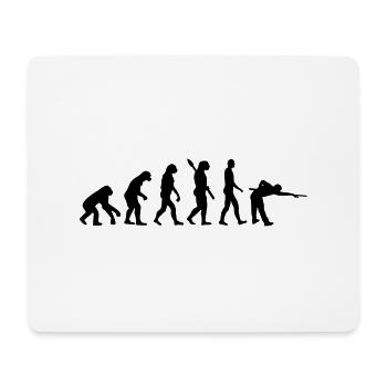 Billard - Mousepad (Querformat) - Weiß - Vorne