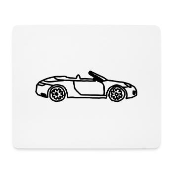 Voiture de sport - Tapis de souris (format paysage) - blanc - Devant