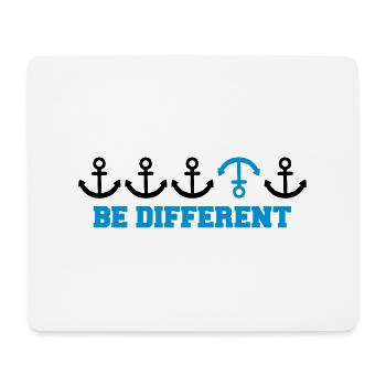 text be different different row pattern anchor many - Mouse Pad (horizontal) - white - Front
