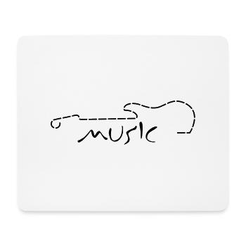 musik - Mousepad (Querformat) - Weiß - Vorne