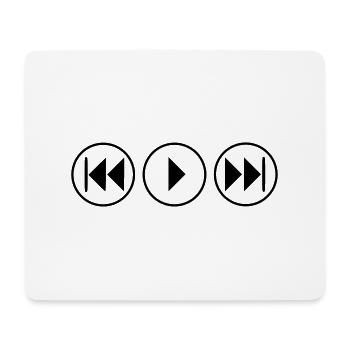 play music dj gift birthday hiphop - Mouse Pad (horizontal) - white - Front