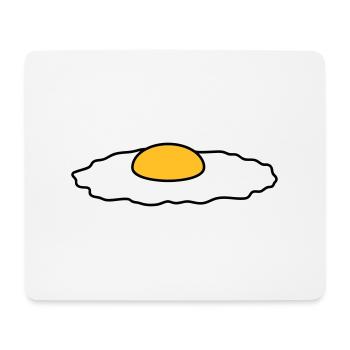oeuf au plat manger délicieux cuire le chef - Tapis de souris (format paysage) - blanc - Devant