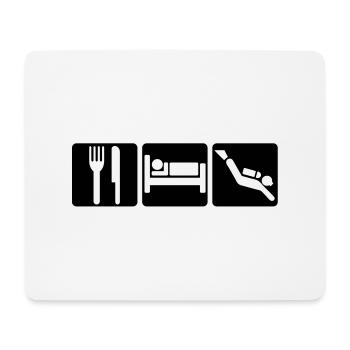 EAT SLEEP DIVE 2 - Mouse Pad (horizontal) - white - Front