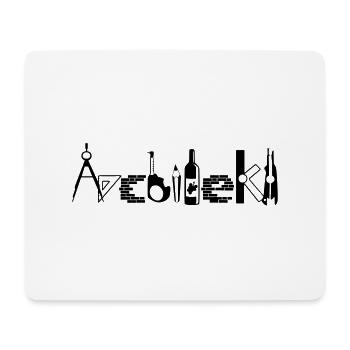 Architecte - Tapis de souris (format paysage) - blanc - Devant