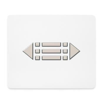 Amulett Atlantis - Schutz Symbol, Ring Atlanter / - Mousepad (Querformat) - Weiß - Vorne