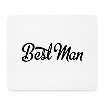 best man - Mousepad (Querformat) - Weiß - Vorne