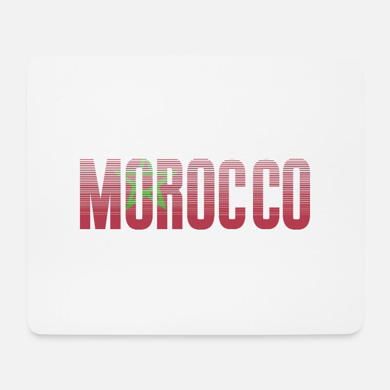 Marokko - Mousepad (Querformat) - Weiß
