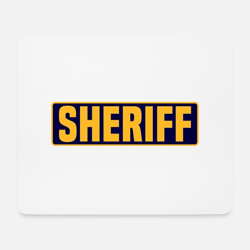 sheriff - Mouse Pad (horizontal) - white