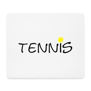 Balle de tennis tennis ball clubs 2C sportifs. - Tapis de souris (format paysage) - blanc - Devant