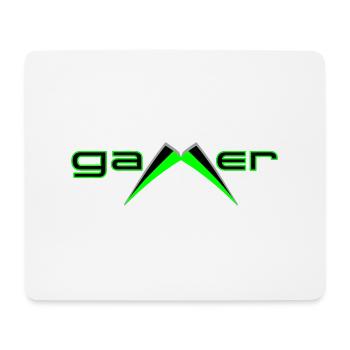 Gamer - Mousepad (Querformat) - Weiß - Vorne