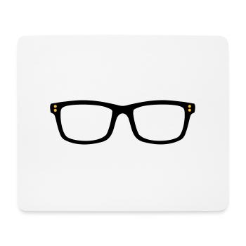 glasses - Mouse Pad (horizontal) - white - Front