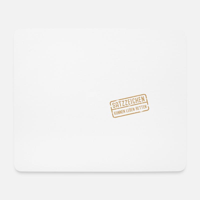 Wir essen jetzt Opa Satzzeichen Grammatik Sprache - Mousepad (Querformat) - Weiß